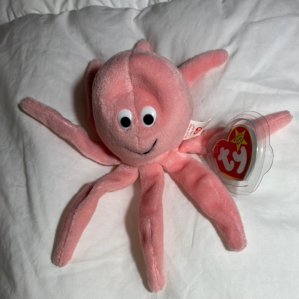 Ty Beanie Baby Octopus Plush Stuffed Animal Inky 1993
